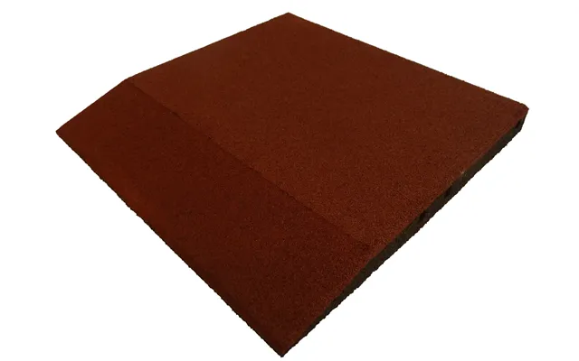 Ergofloor - Ergoplay Impact Gummifliser Faldunderlag Rampe 500x500x45 Mm Rød