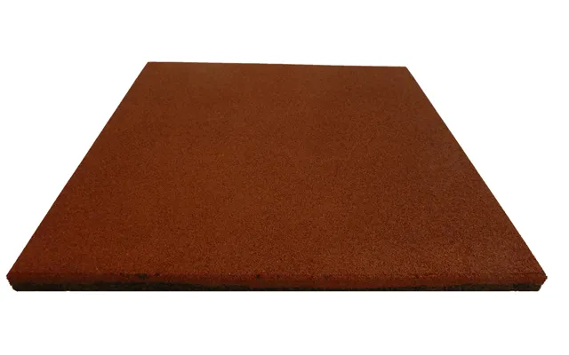 Ergofloor - Ergotile Quad Gummifliser 1000x1000x15 Mm Rød C1
