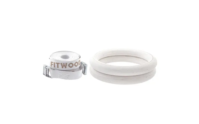 Fitwood Ulpu Gymnastikringe 28mm - Glazing-overflade Hvid Strop