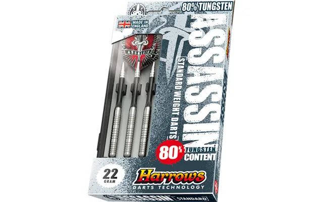 Harrows Assassin 80% Tungsten Steeltip Dartpile 22g