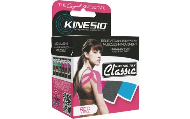 Kinesio Tex Classic 4 M Rød Latexfri