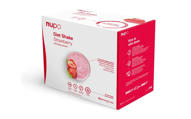 Nupo Diet Shake Strawberry - Value Pack 30 Port. product image