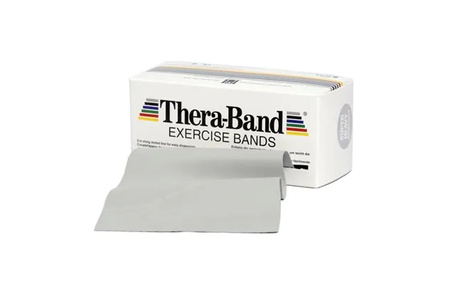 Thera-band Træningselastik Bånd Level 6 Super Hård Sølv 5,5m