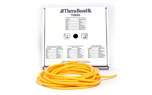 Thera-band Tubing Level 1 Let Træningselastik Gul 30,5m