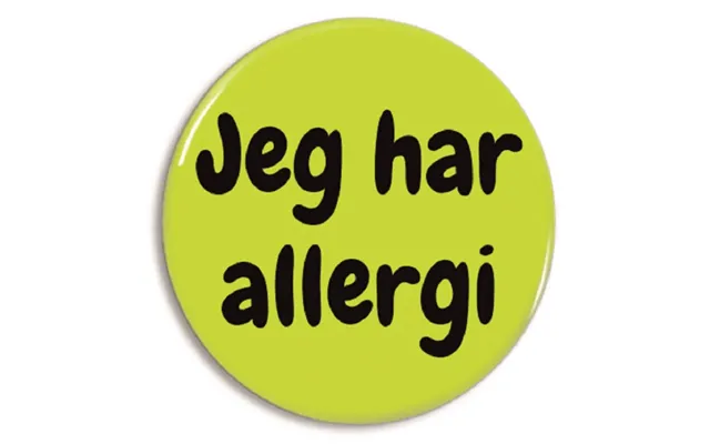 Badge 'jeg Har Allergi' Til Tøjet Eller Tasken - Badge Astma Allergi Shoppen