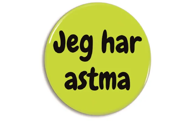 Badge 'jeg Har Astma' Til Tøjet Eller Tasken - Badge Astma Allergi Shoppen