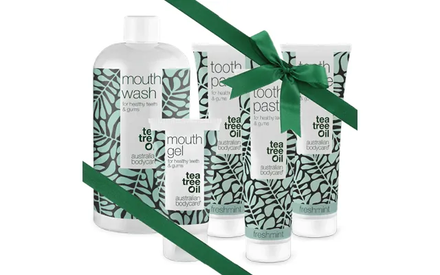 Gave Til Morfar Â Mundpleje 5 Produkter Med Tea Tree Oil - Fresh Mint