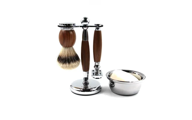 Bahez Shaverkit Silvertip Collection 4-delt Luksus Barbersæt product image