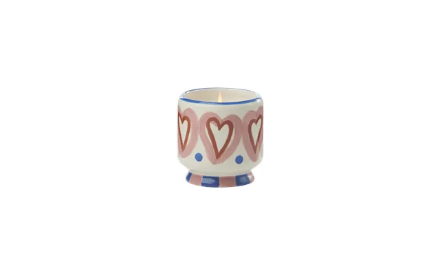 Adopo Hearts Keramik Duftlys - Rosewood Vanilla