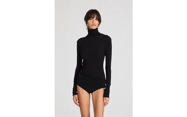 Anna Wool Turtleneck Long-sleeved T-shirt - Black product image