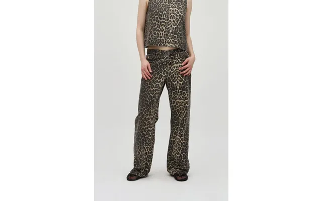 Cadian Straight Leg Jeans - Leopard Mist product image