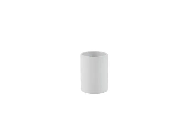 Ceramic Smooth Tandbørstekrus - Hvid