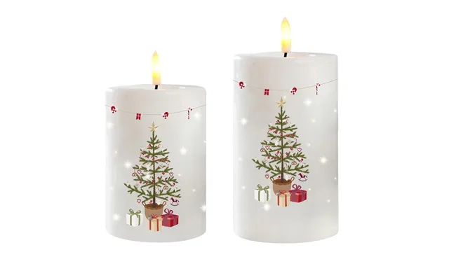 Christmas Holidays Led Lys - 2 Stk