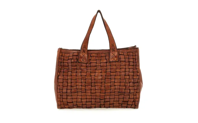 Edera Læder Shopper - Cognac
