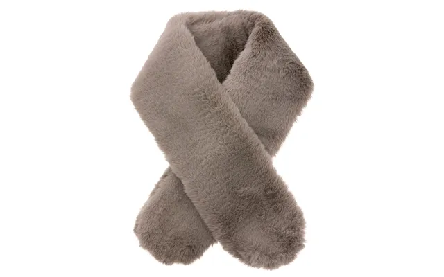 Faux Fur Tørklæde - Grå