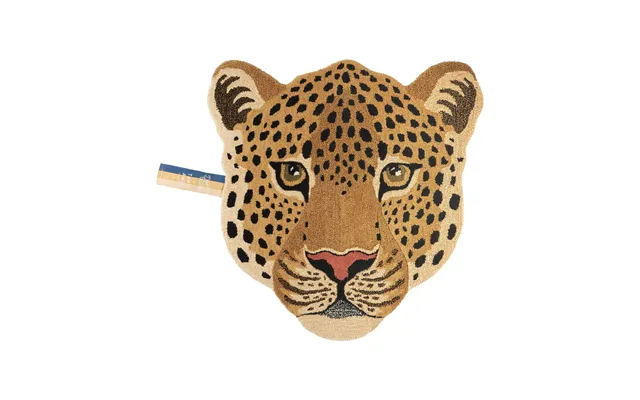 Himani Leopard Head Gulvtæppe, Large - Brown