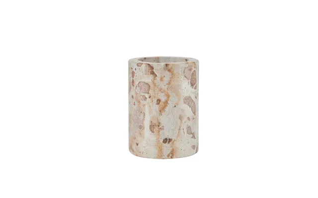 Marble Tandbørstekrus - Leopard Beige