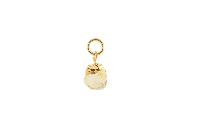November Citrine Vedhæng - Forgyldt