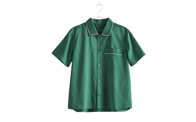 Outline Pyjama S S Natskjorte - Emerald Green