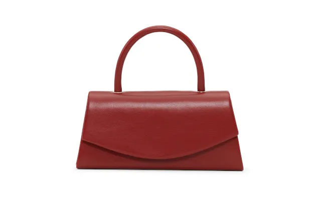 Overlapping Closure Handbag - Burgundy product image