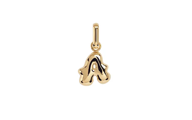 Puffer Letter Charm Vedhæng - Forgyldt product image