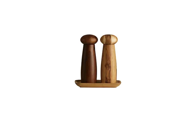 Raw Kværnesæt, Teak Acacie - 3 Dele.