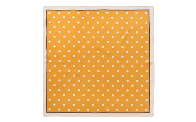 Silketørklæde, Orange Dot - 50x50 Cm.