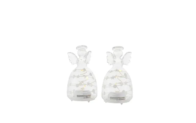 Sweet Christmas Engel 2 Stk - Hvid Klar