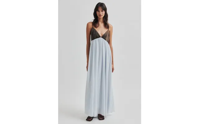 Veroma Strap Long Dress - Gray Down product image