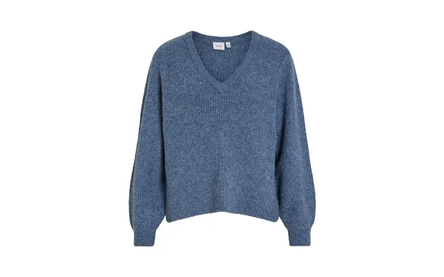 Vibeluna V-neck Rev L P Sweater - Bijou Blue product image