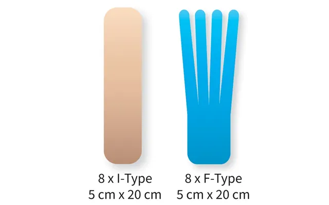 Kinesiologytape Precut - Fod 8 Pak