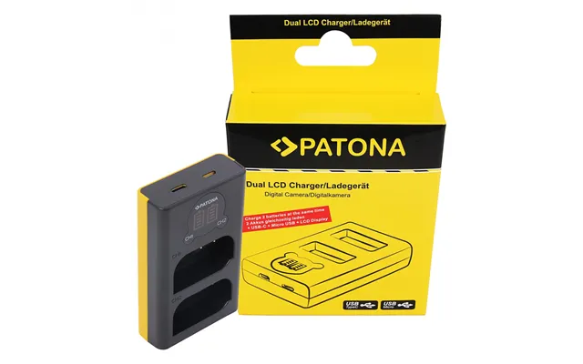 Dual Lcd Usb Oplader Til Panasonic Dmw-blk22 Dc-s5 G9 Gh5 Gh5s product image