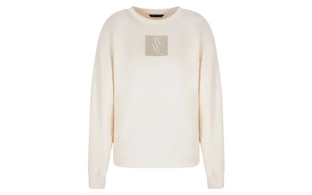 Armani Exchange Woman Logo Sweatshirt White Str. M