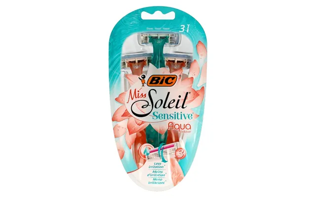 Bic Shaver Miss Soleil 3 Sensitive Aqua Colours 3 Stk.