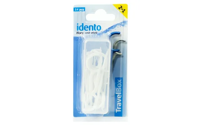 Idento Floss And Stick - Travelbox Hvid U 14 Stk. product image