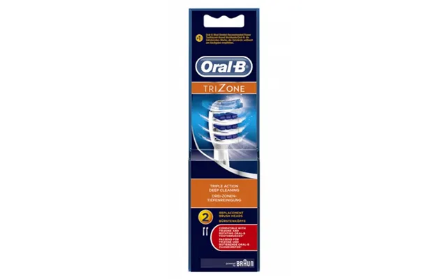 Oral B Trizone Triple Action Deep Cleaning Replacement Brush Heads 2 Stk