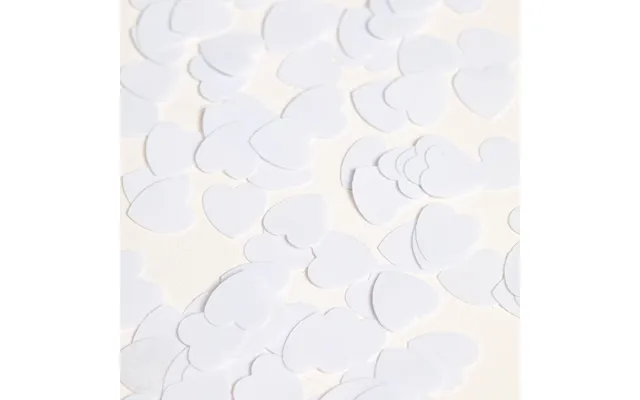 White Hearts With Hole - Confetti 14 Gram Caution Image Is Without Hole, See André With Hole product image