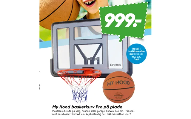 My hood basketball basket pro on sheet product image
