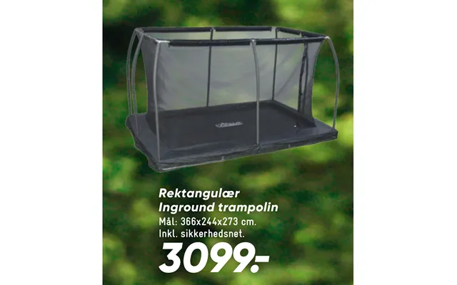 Rektangulær In Ground Trampolin product image