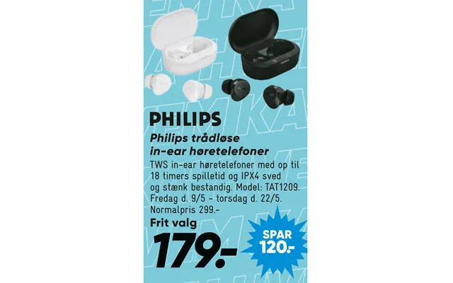 Philips Trådløse In-ear Høretelefoner product image