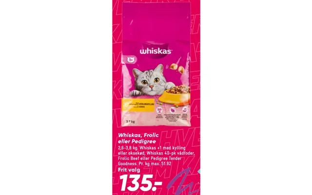 Whiskas, Frolic Eller Pedigree product image