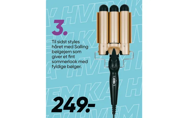 To eventually styles hair with salling corrugated iron as gives one fine summer look with rich waves product image