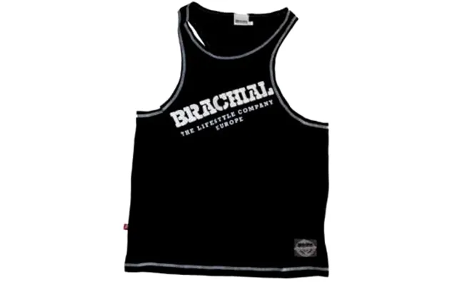 Brachial Tank Top Cool Sort Hvid S