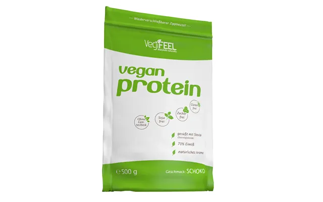 Vegansk Proteinpulver Chokolade Smag 500 G