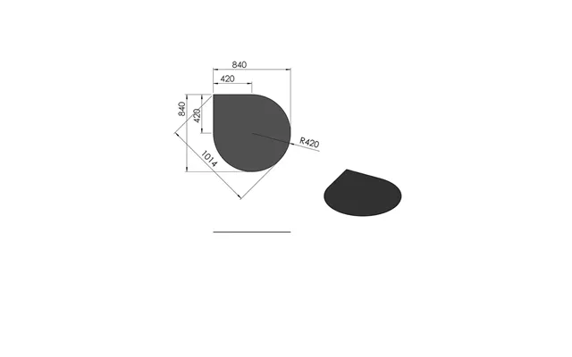 Dråbeformet Gulvplade I Stål - 84 X 84 X 0,2 Cm