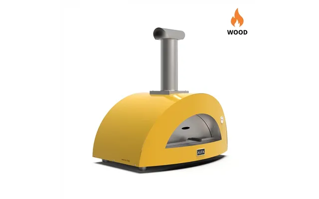 Moderno 3 Pizzaer Gul Brændefyret Pizzaovn