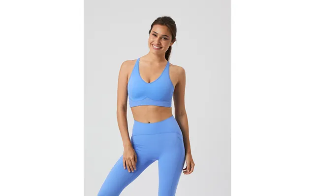 Björn Borg Borg Mid V Support Sports Bra Blå -