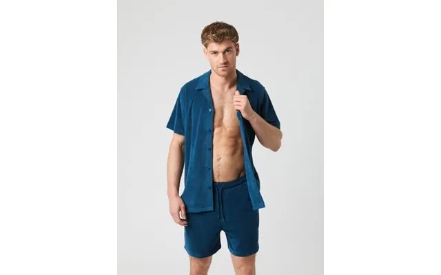 Björn Borg Borg Toweling Pool Shirt Blå - M