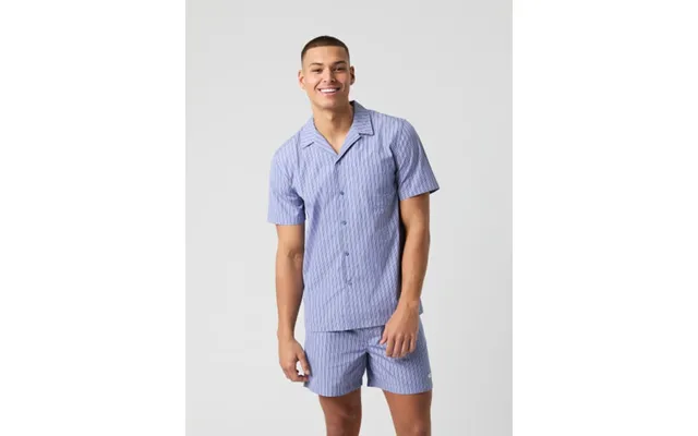Björn Castle Thomas Mason Shortsleeve Pyjama Shirt Blue - product image