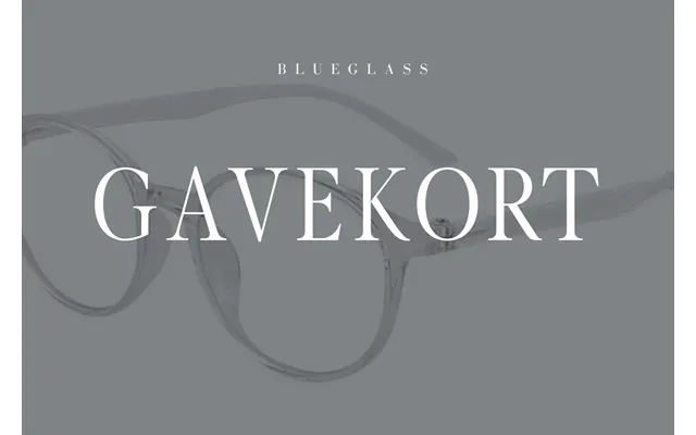 Gavekort Til Blueglass.dk - 1000,00 Kr.
